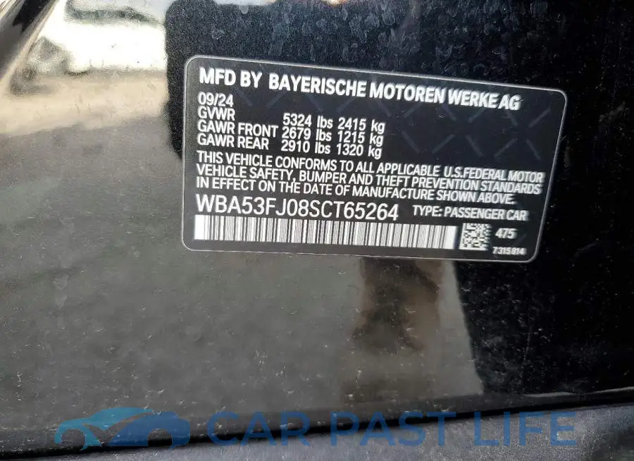 WBA53FJ08SCT65264# 12
