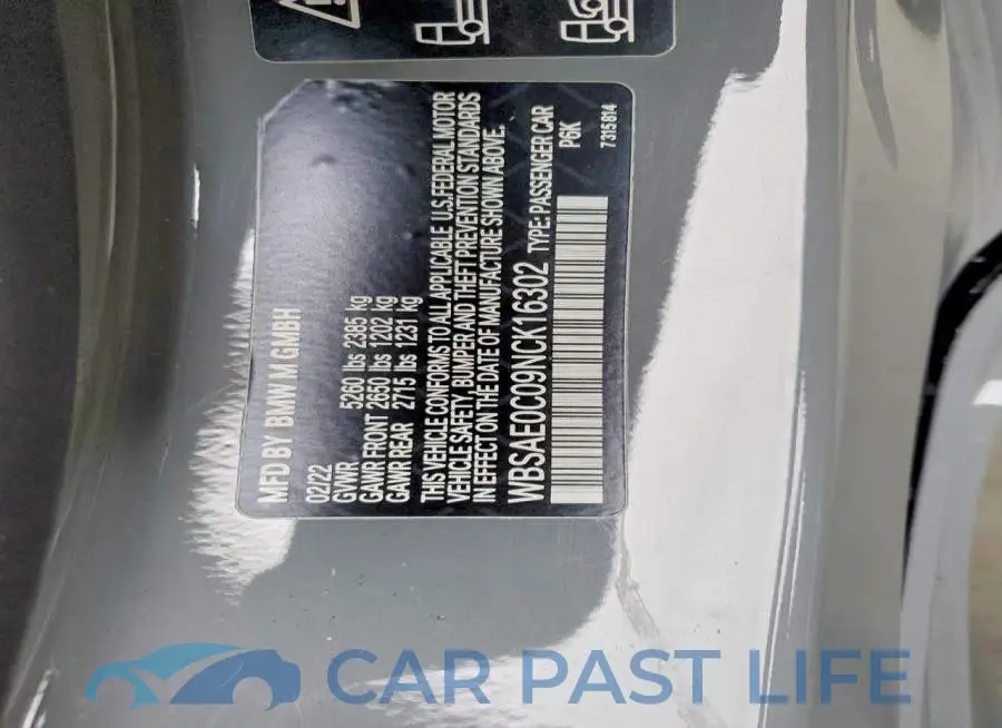 WBSAE0C09NCK16302# 12