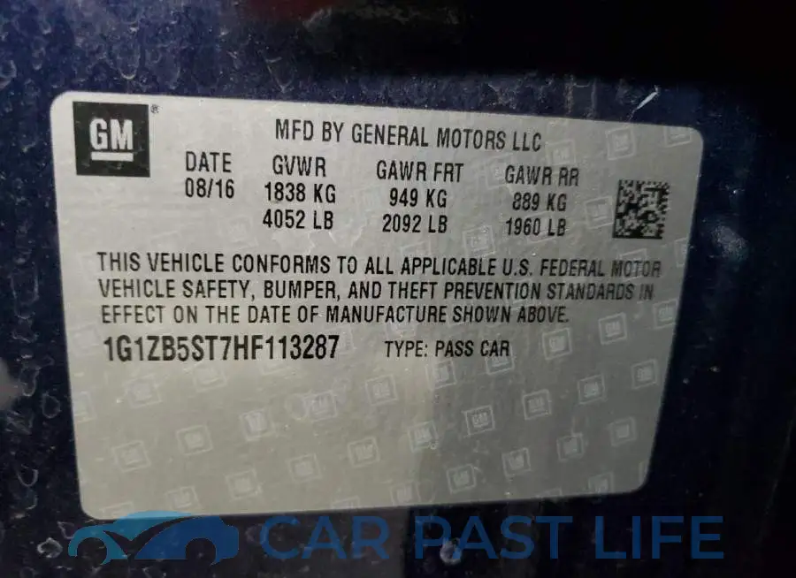 1G1ZB5ST7HF113287# 12
