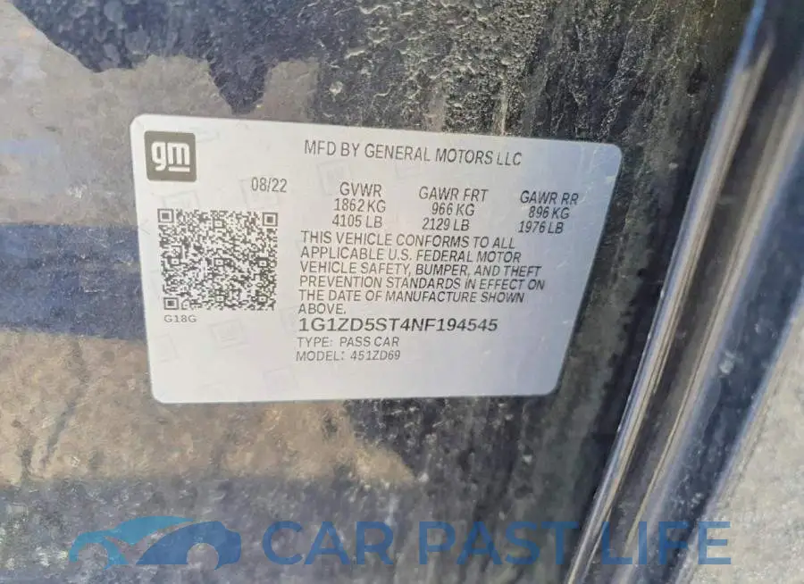 1G1ZD5ST4NF194545# 12