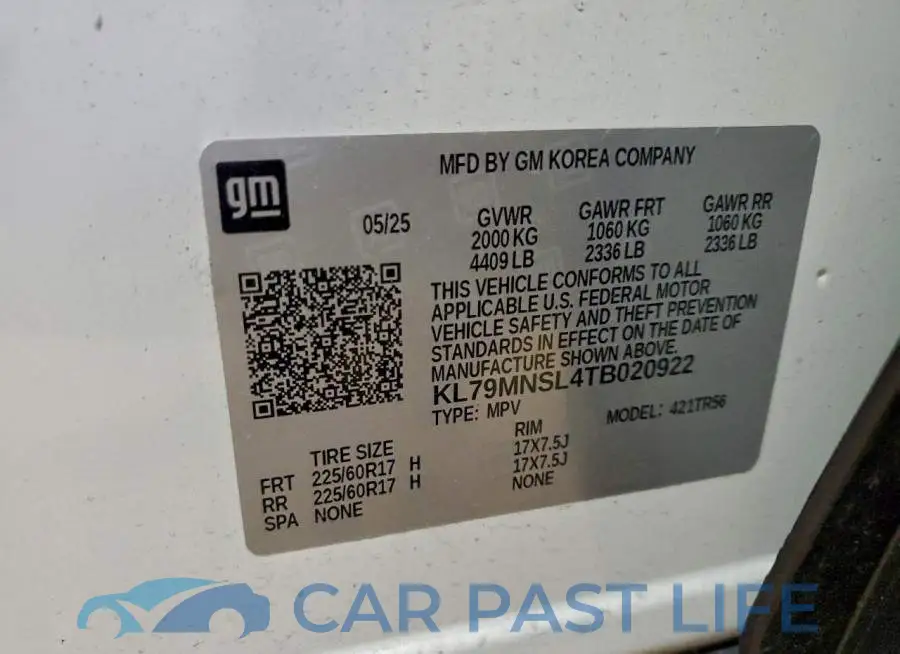 KL79MNSL4TB020922# 13