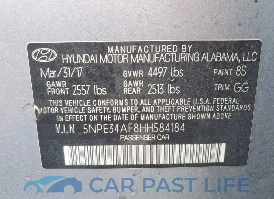 5NPE34AF8HH584184# 12