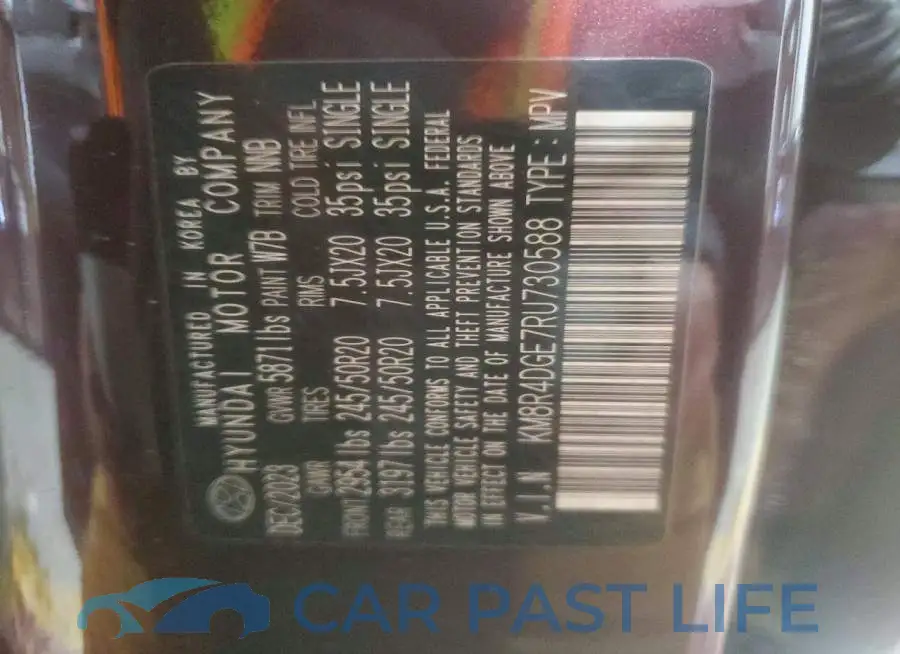 KM8R4DGE7RU730588# 14