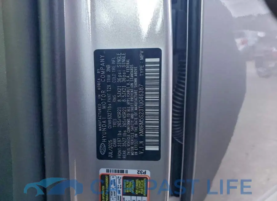 KM8RM5S23TU046387# 14