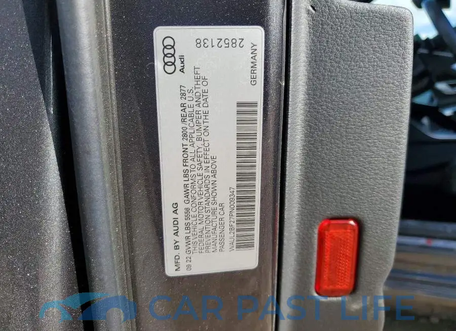 WAUL2BF27PN009347# 12