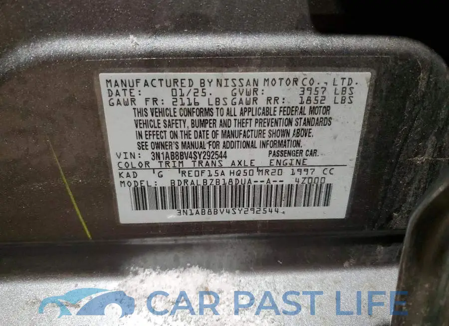 3N1AB8BV4SY292544# 12