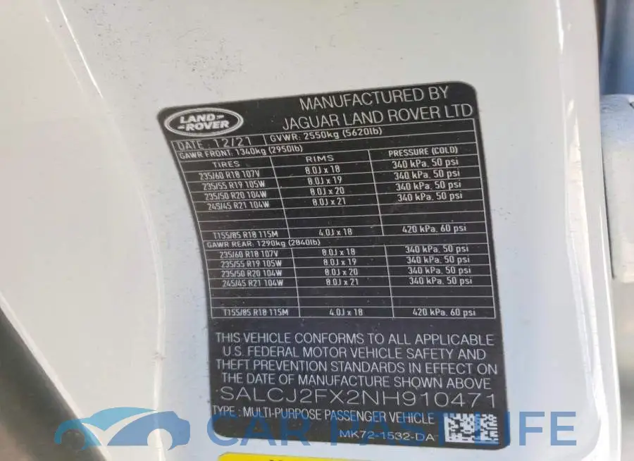 SALCJ2FX2NH910471# 14