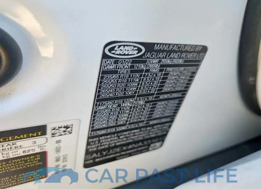 SALYJ2EX4NA331613# 13
