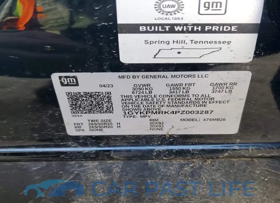 1GYKPMRK4PZ003287# 13