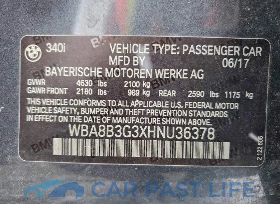 WBA8B3G3XHNU36378# 12