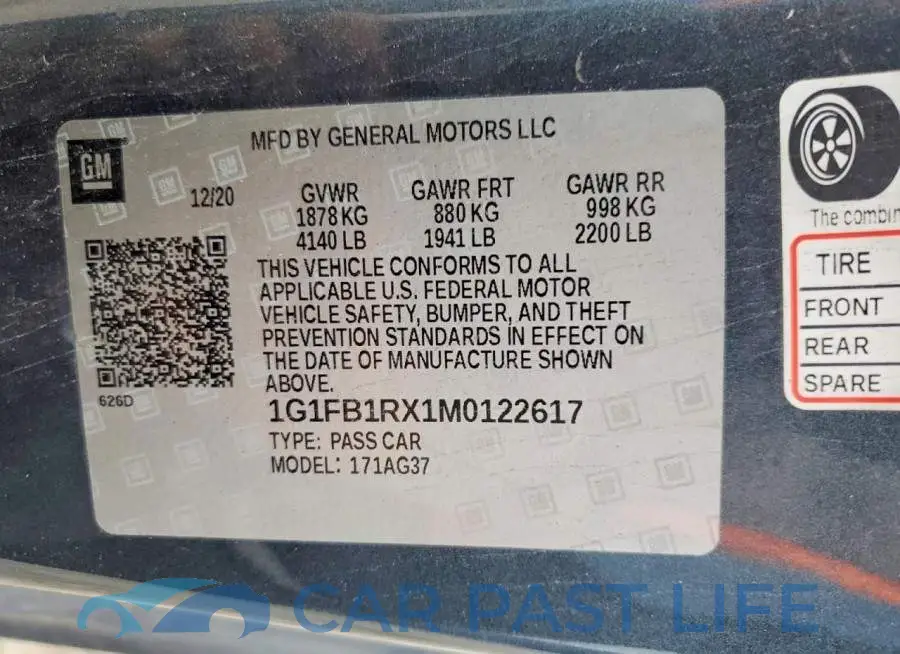 1G1FB1RX1M0122617# 12