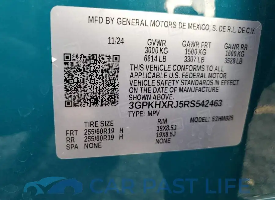 3GPKHXRJ5RS542463# 14