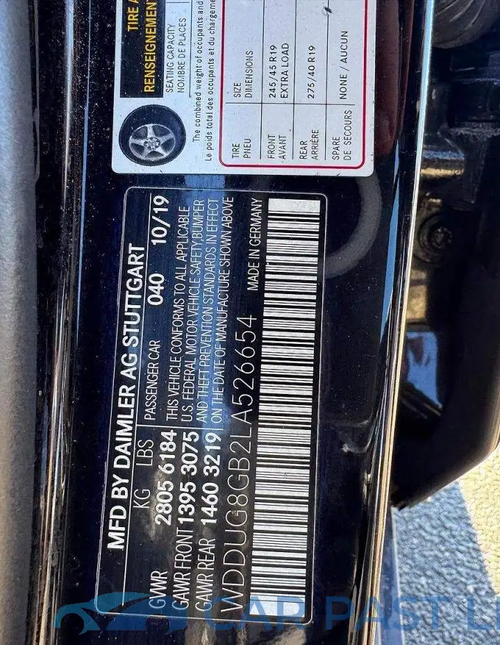 WDDUG8GB2LA526654# 10