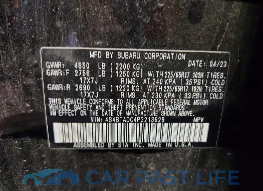 4S4BTADC4P3213628# 12