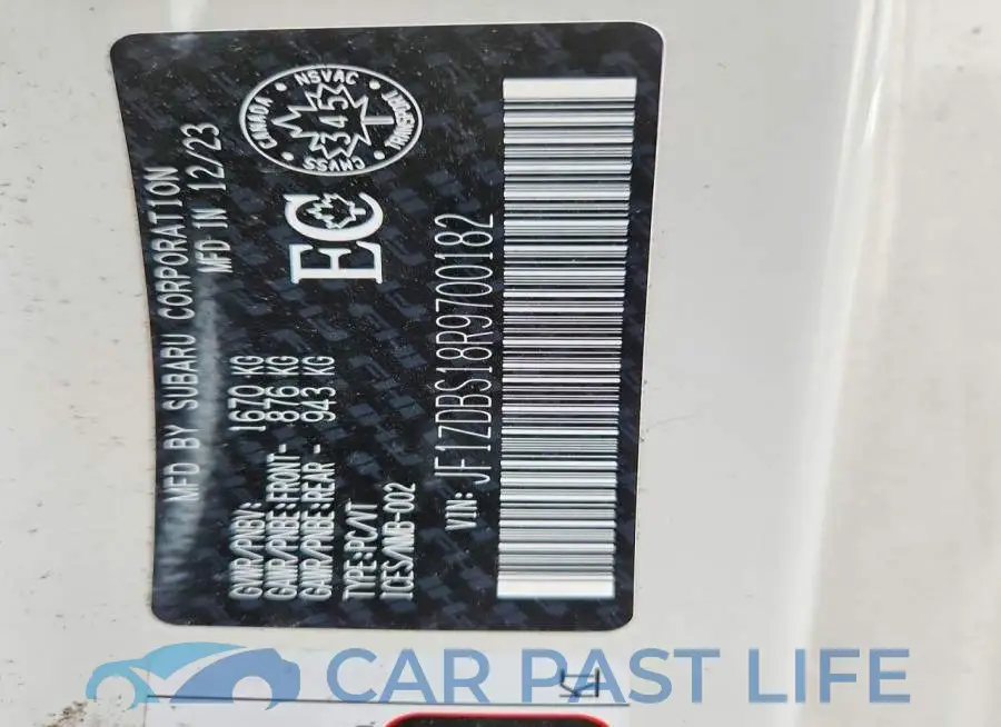 JF1ZDBS18R9700182# 13