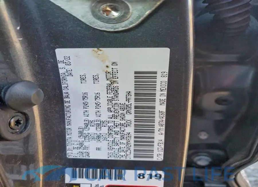 3TMCZ5AN2NM493694# 12
