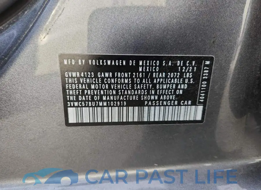 3VWC57BU7MM102919# 13