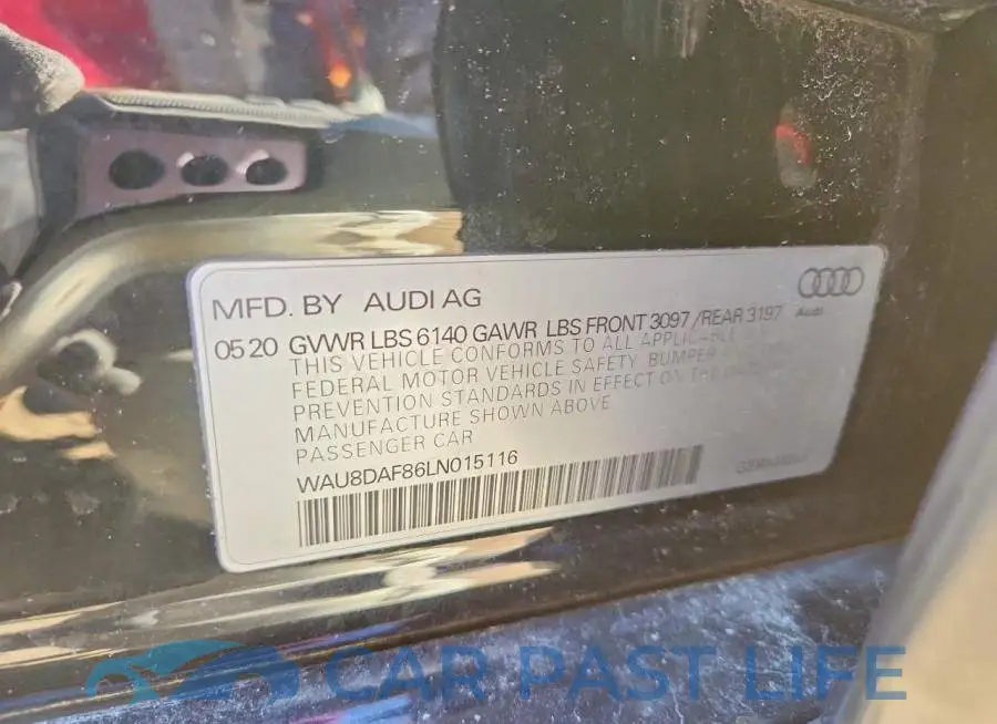 WAU8DAF86LN015116# 12