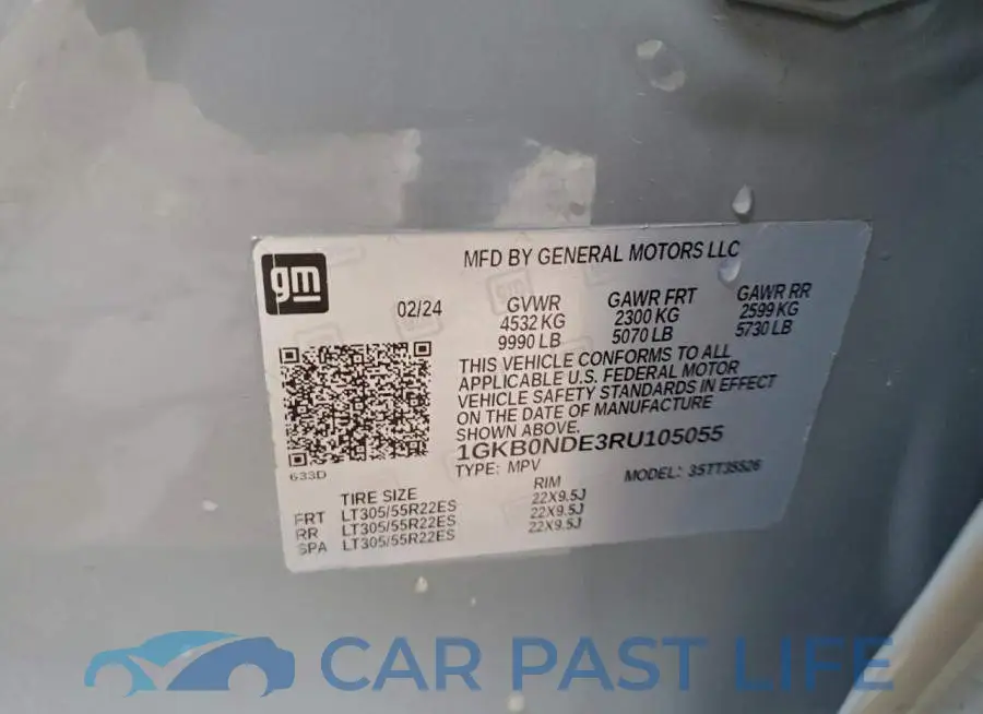 1GKB0NDE3RU105055# 13