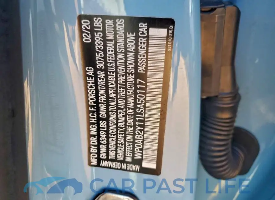 WP0AB2Y11LSA50117# 13
