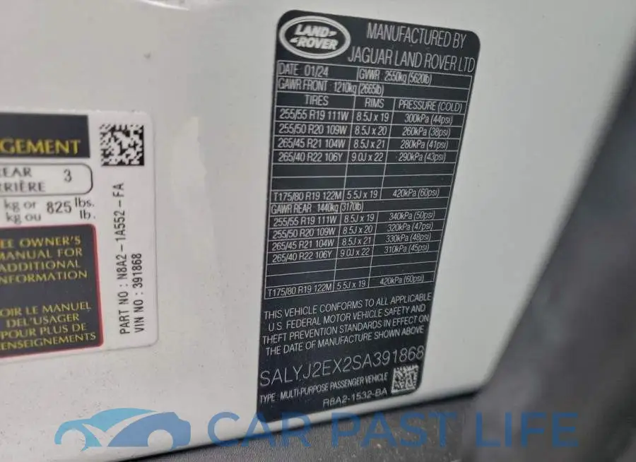 SALYJ2EX2SA391868# 13
