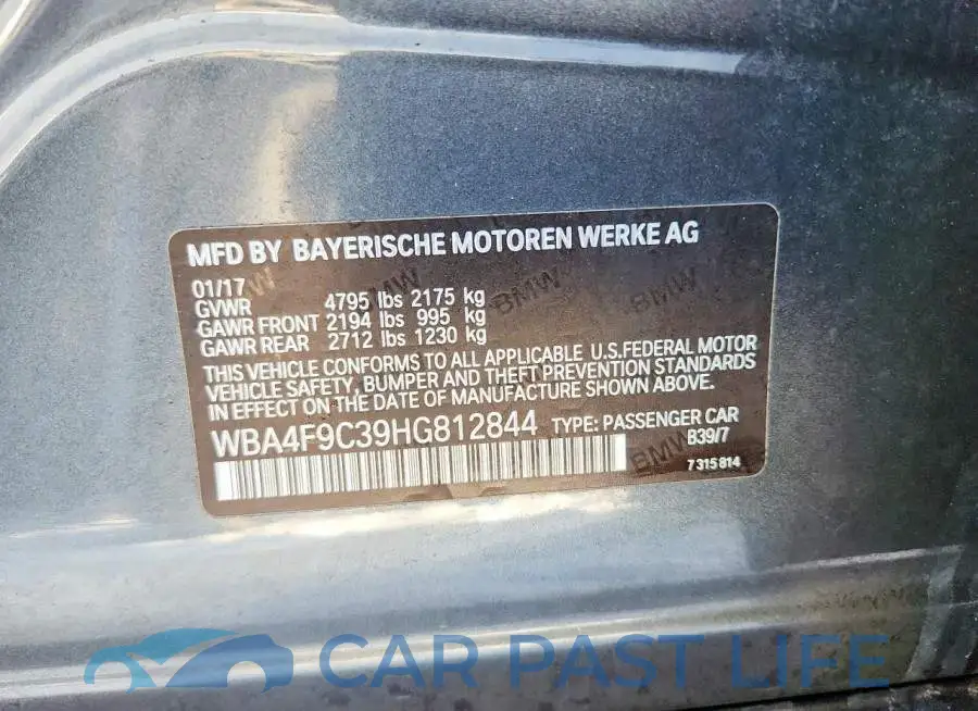 WBA4F9C39HG812844# 11