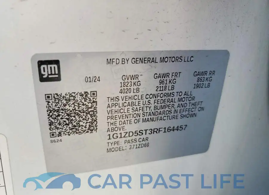 1G1ZD5ST3RF164457# 12