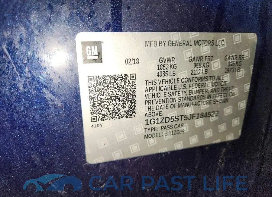 1G1ZD5ST5JF184522# 12