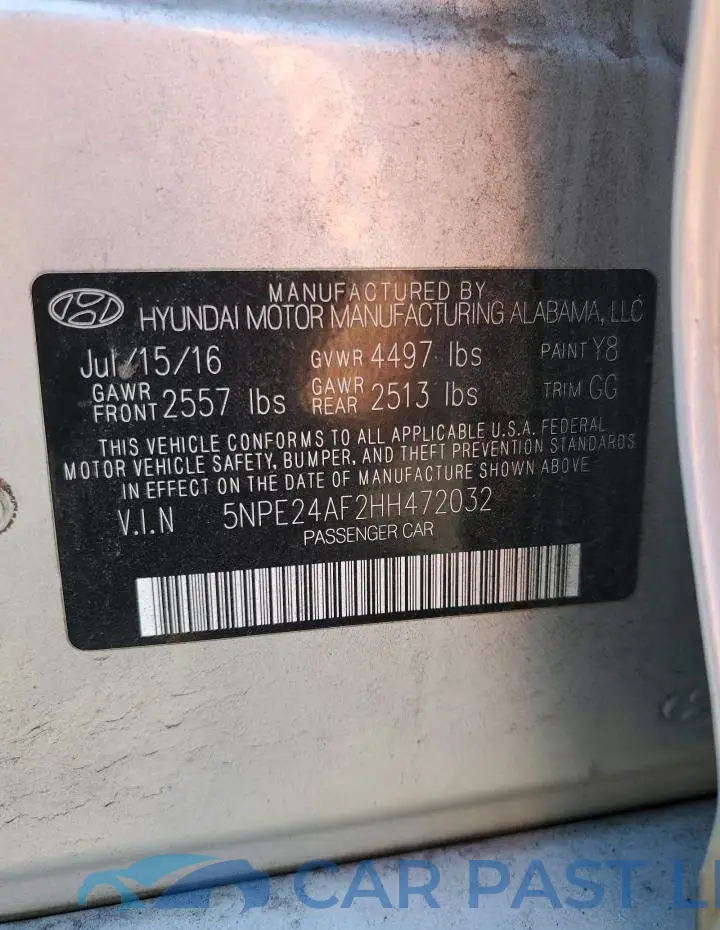5NPE24AF2HH472032# 12