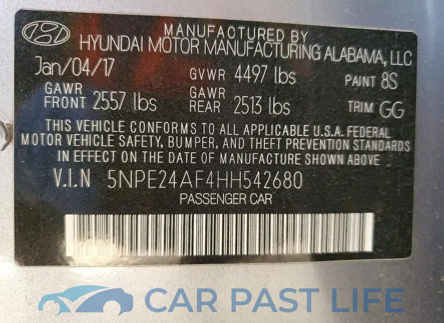 5NPE24AF4HH542680# 12