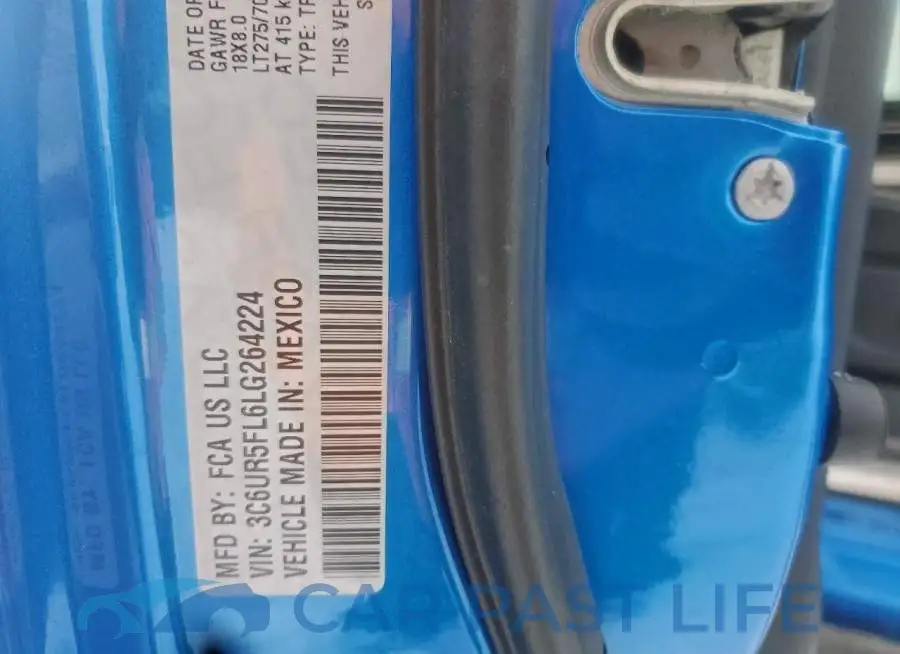 3C6UR5FL6LG264224# 12