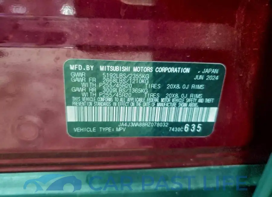 JA4J3WA88RZ078032# 13
