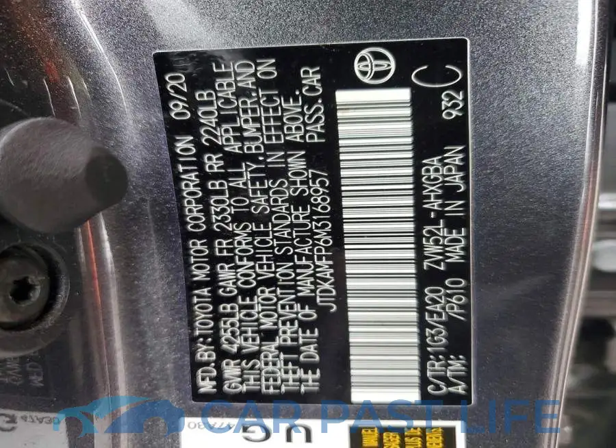 JTDKAMFP6M3168957# 12