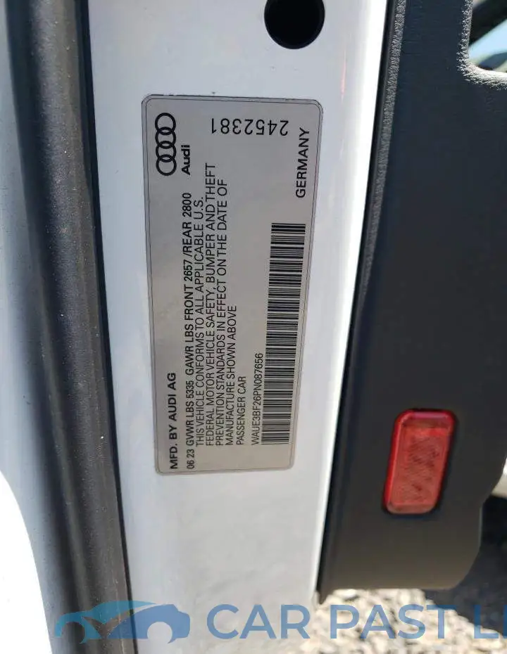WAUE3BF26PN087656# 12