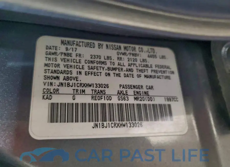 JN1BJ1CRXHW133026# 14