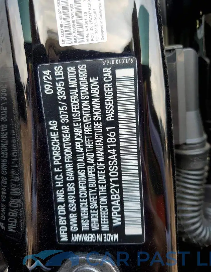 WP0AB2Y10SSA41861# 12