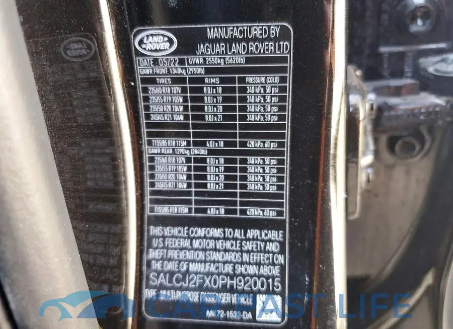 SALCJ2FX0PH920015# 14