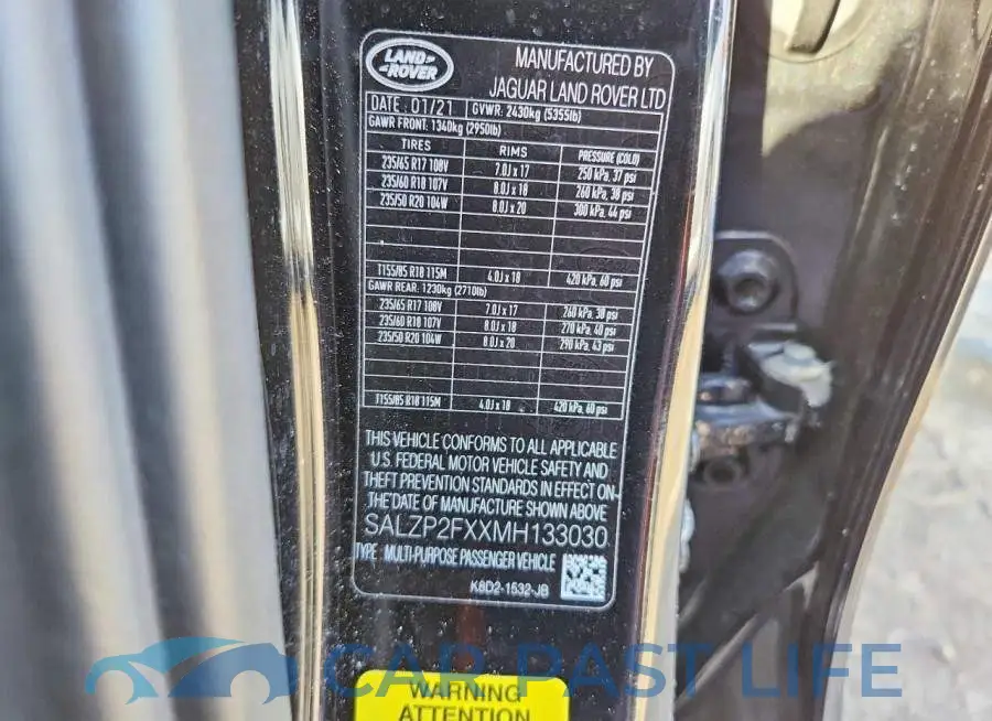 SALZP2FXXMH133030# 14
