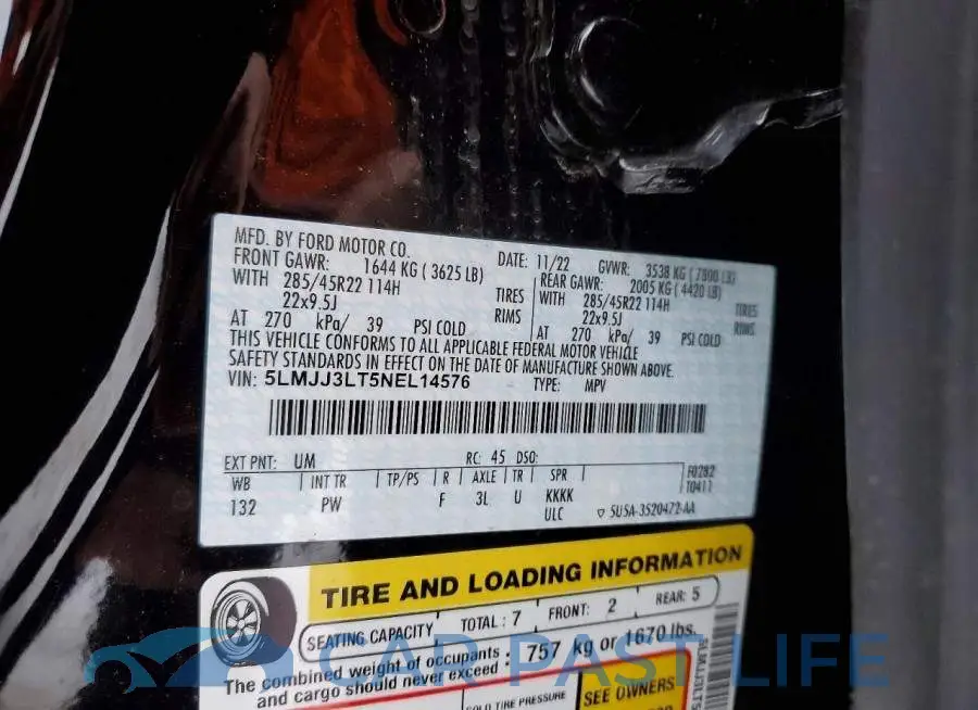 5LMJJ3LT5NEL14576# 13