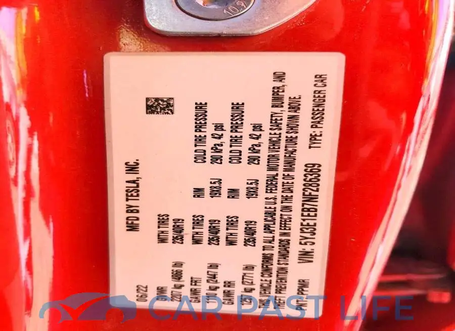 5YJ3E1EB7NF286369# 12