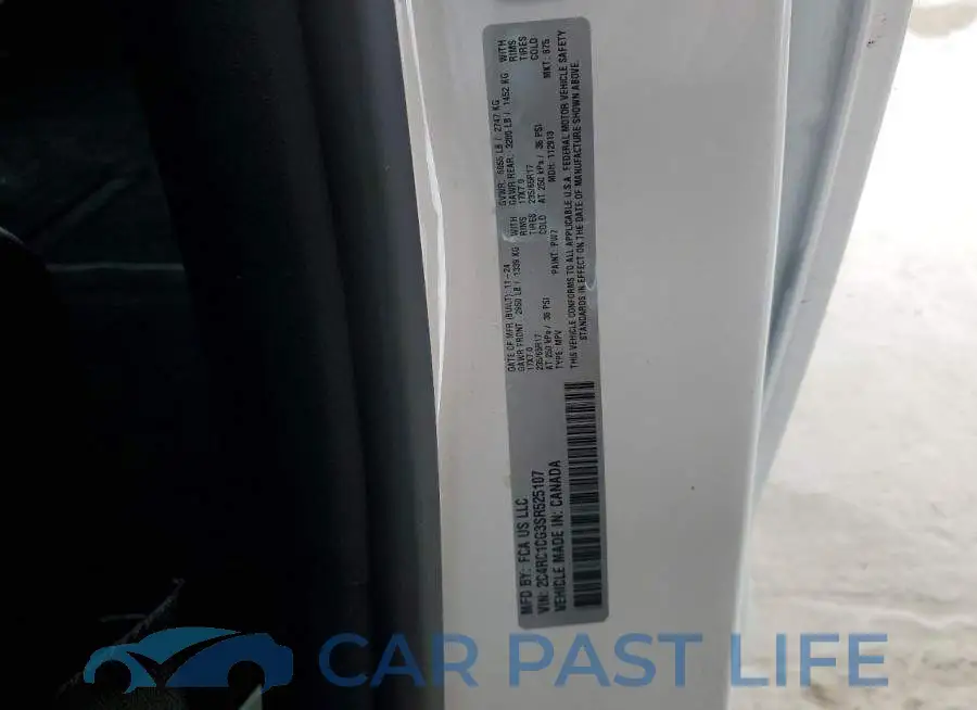 2C4RC1CG3SR525107# 12