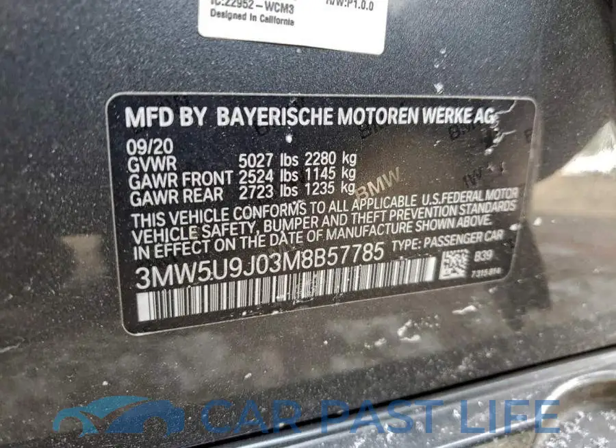 3MW5U9J03M8B57785# 12