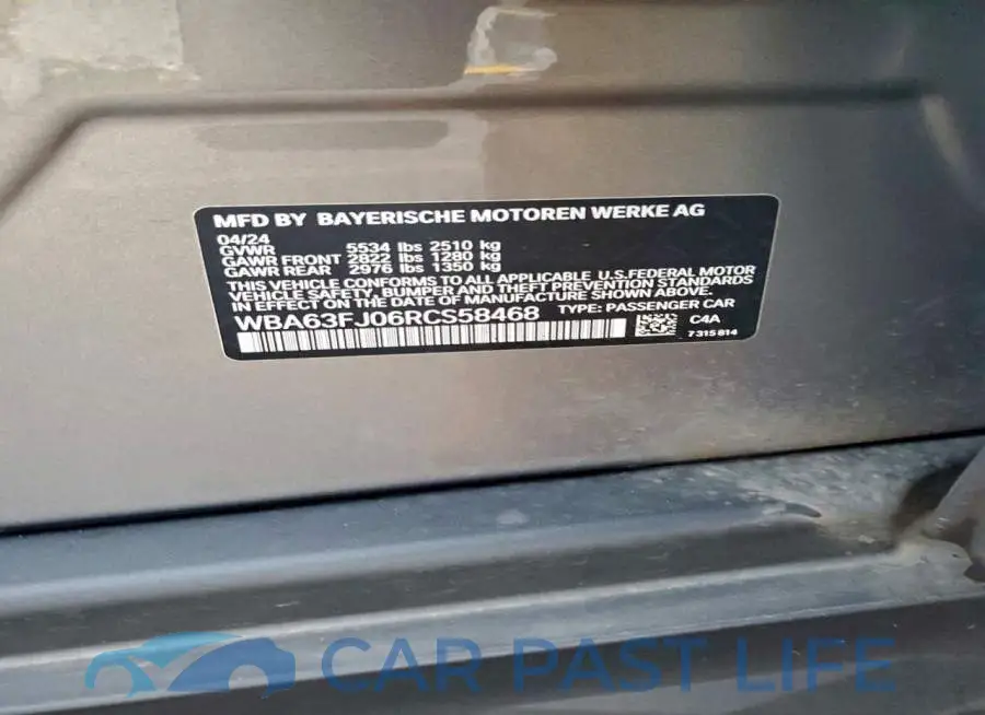 WBA63FJ06RCS58468# 12
