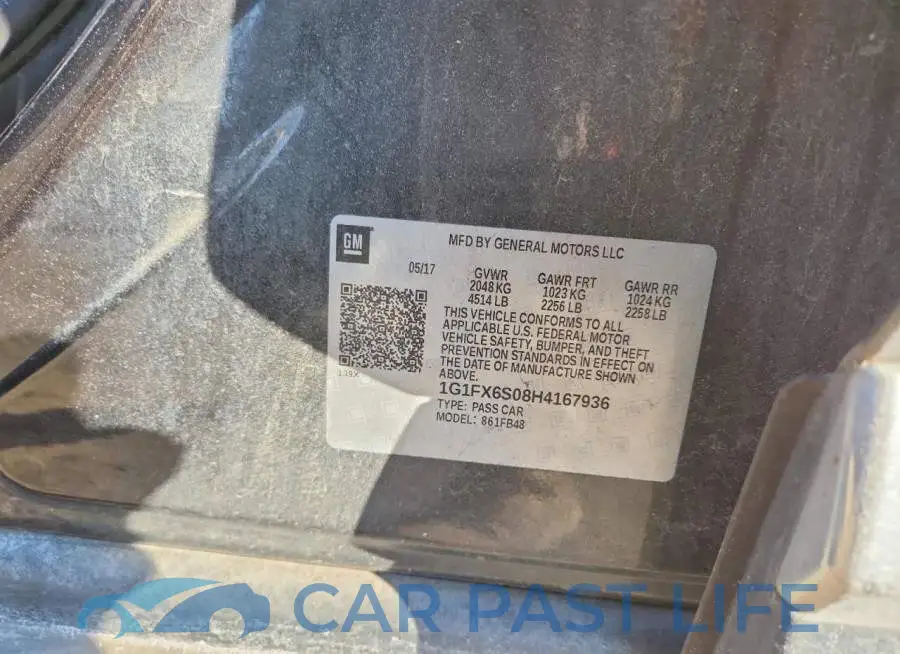1G1FX6S08H4167936# 12