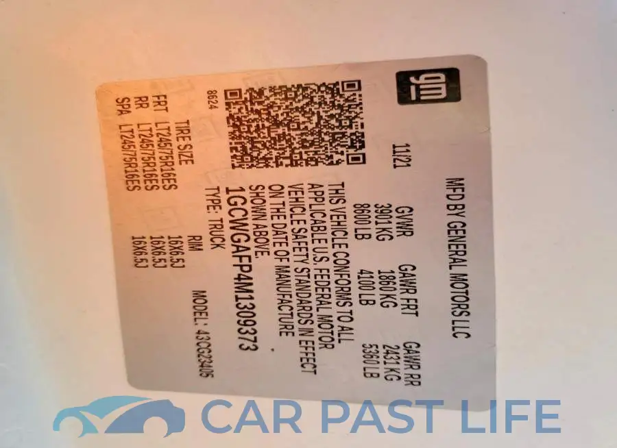 1GCWGAFP4M1309373# 13