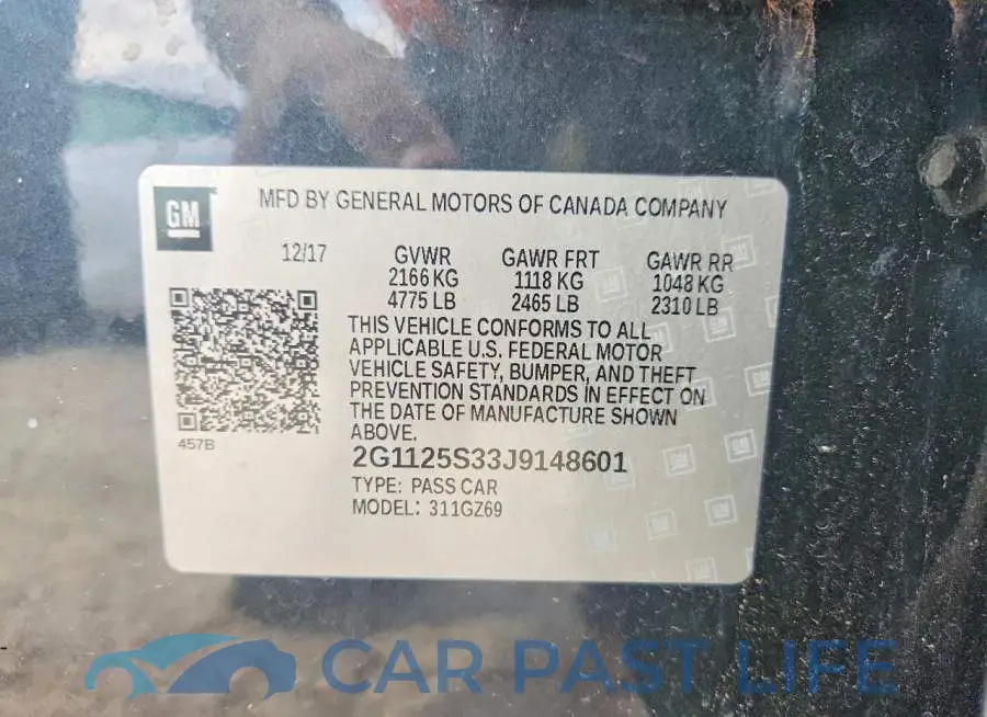 2G1125S33J9148601# 12