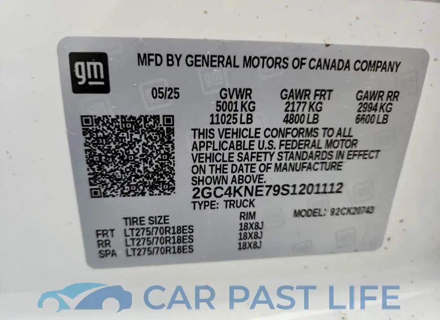 2GC4KNE79S1201112# 12