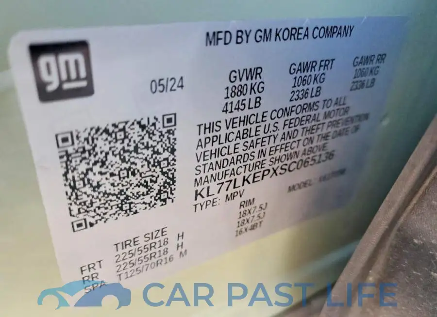 KL77LKEPXSC065136# 12