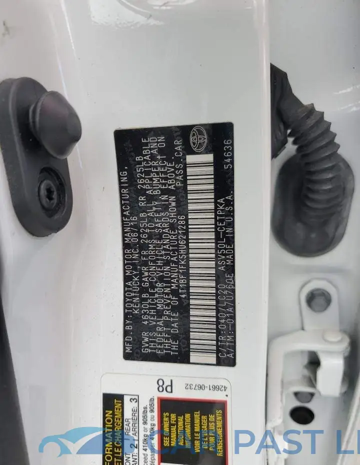 4T1BF1FK5HU621286# 12
