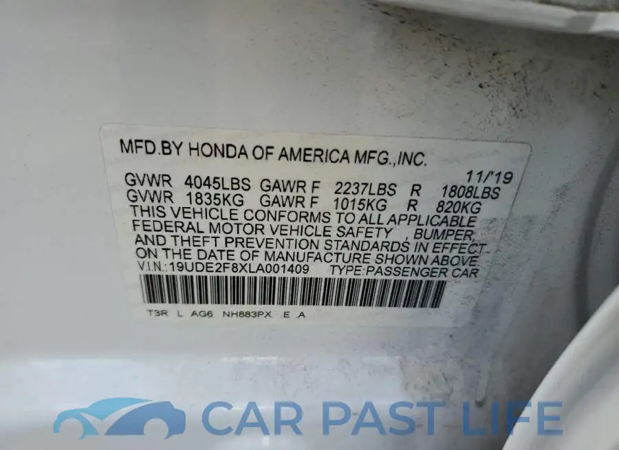 19UDE2F8XLA001409# 13